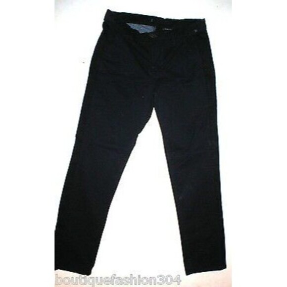 New $220 J Brand Jeans Avery Crop Twill Skinny Chino Pants Navy Blue Womens 24 - Picture 1 of 3